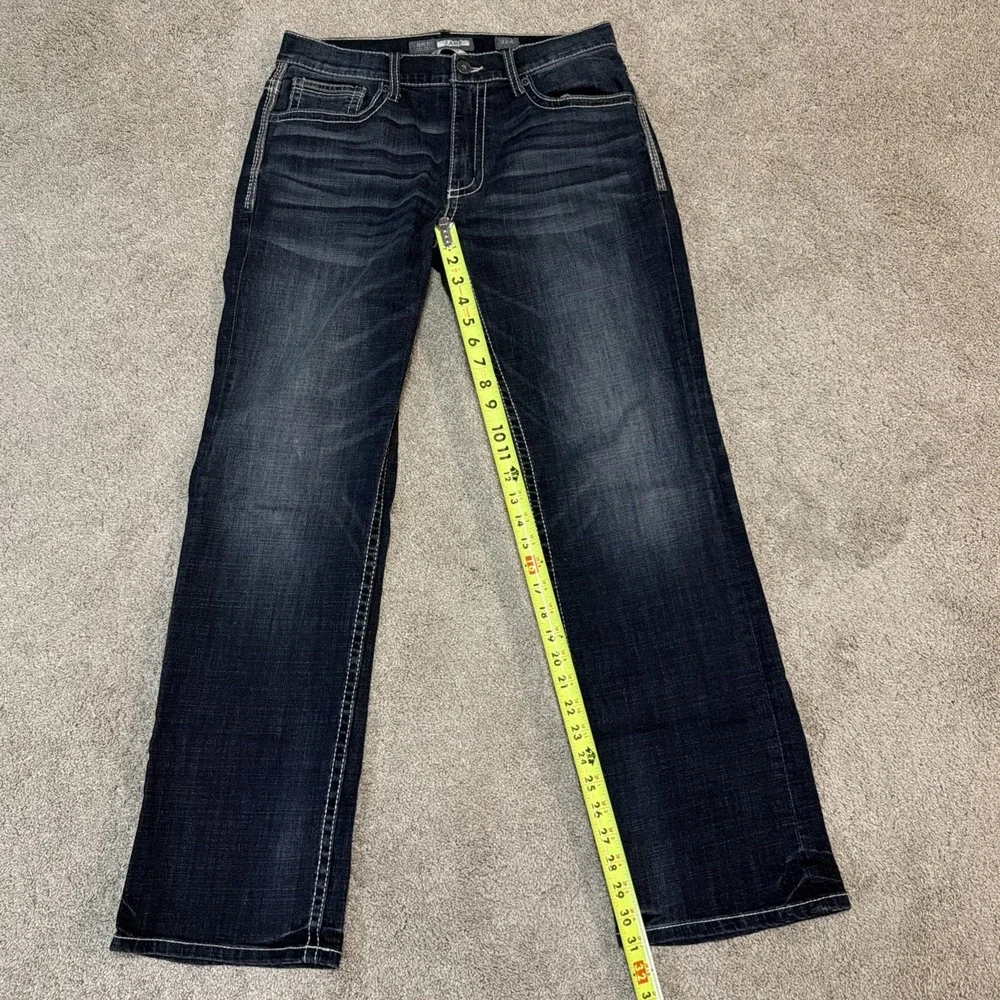 BKE Jake Denim Jean Men 32R 32x31 Dark Denim Jake Bootleg Western Cowboy